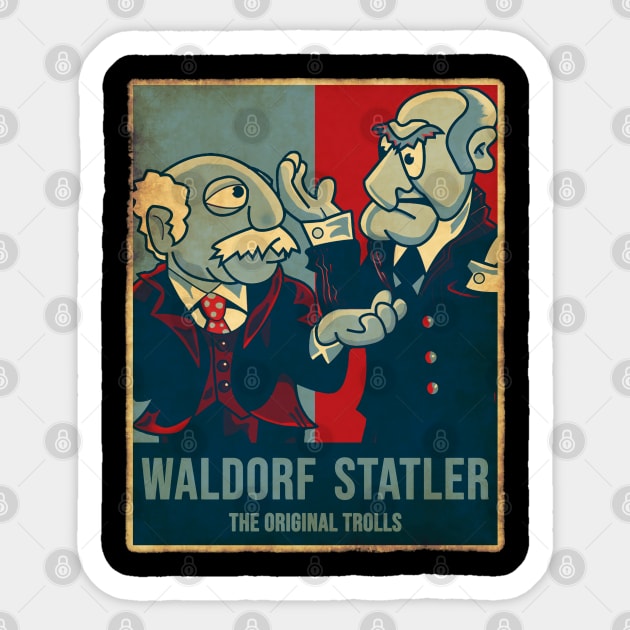 Waldorf and Statler Sticker by Putragatot